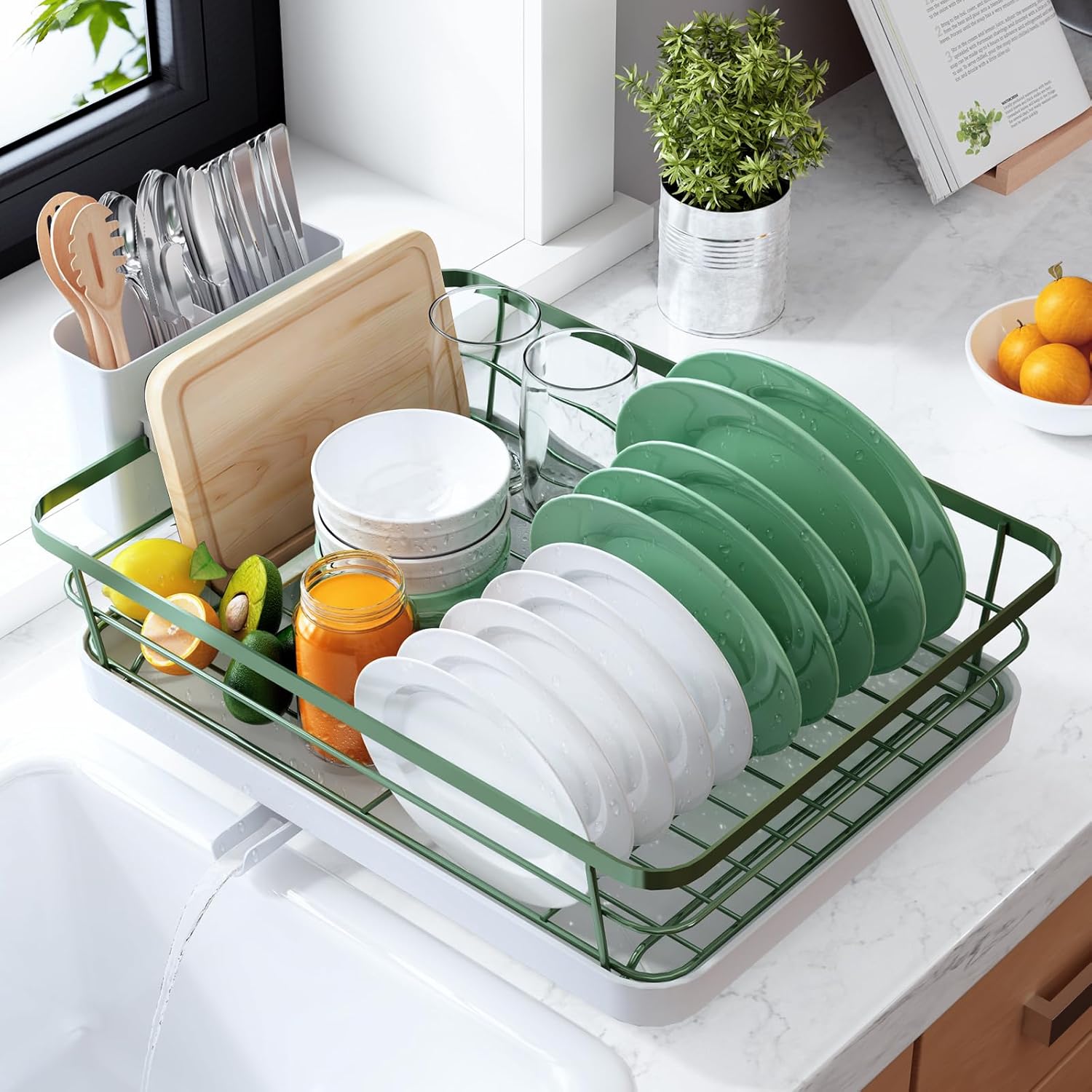 Kitsure Dish Drying Rack for Kitchen Counter