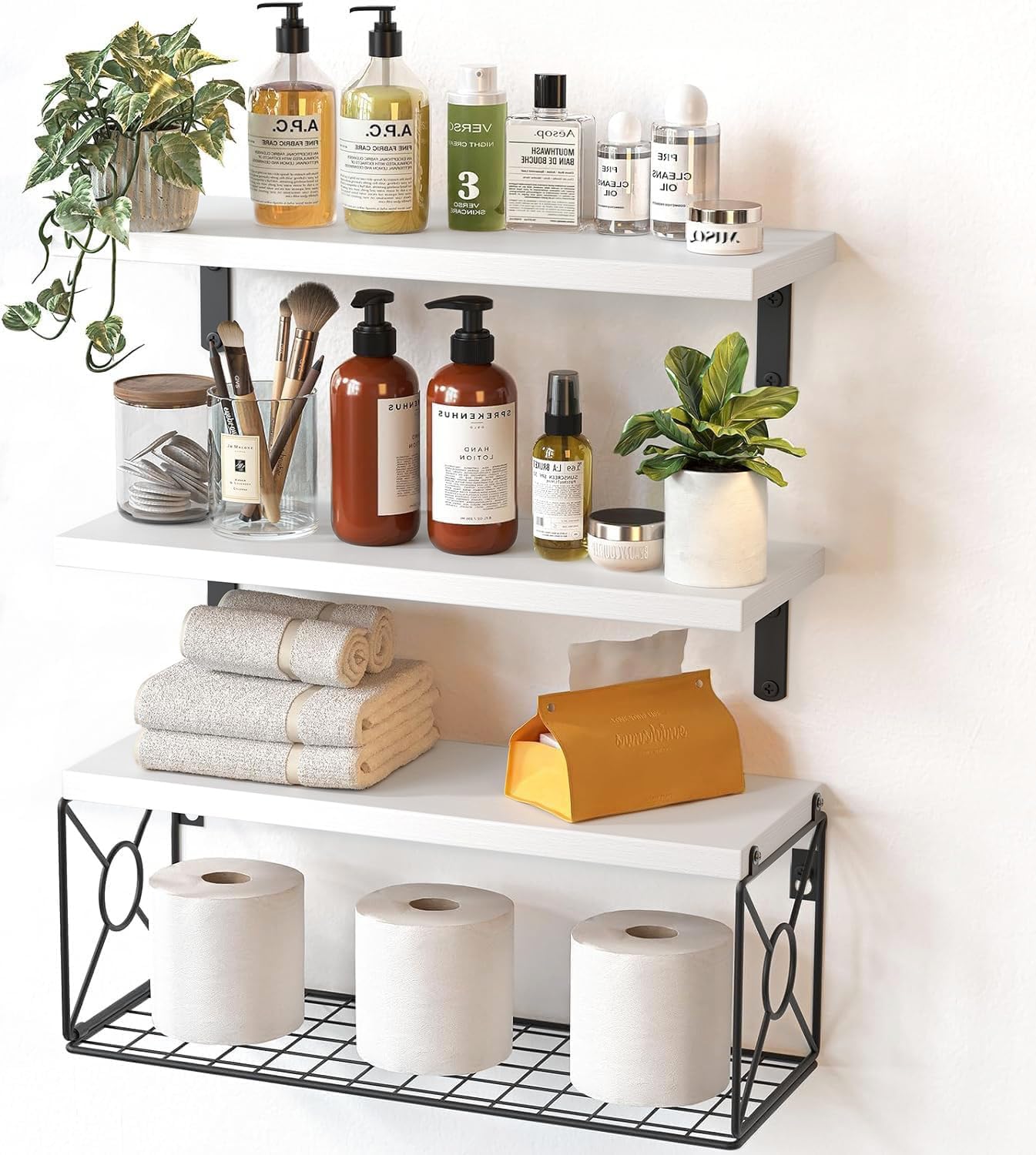 Floating Wall Shelf for Home Organization & Wall Decor