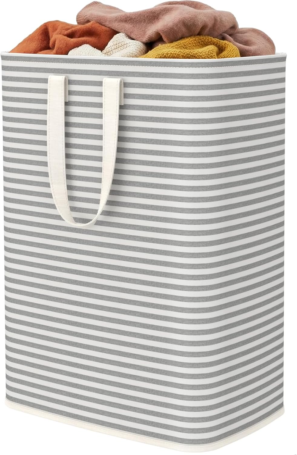 Collapsible Clothes Hamper with Reinforced Handles