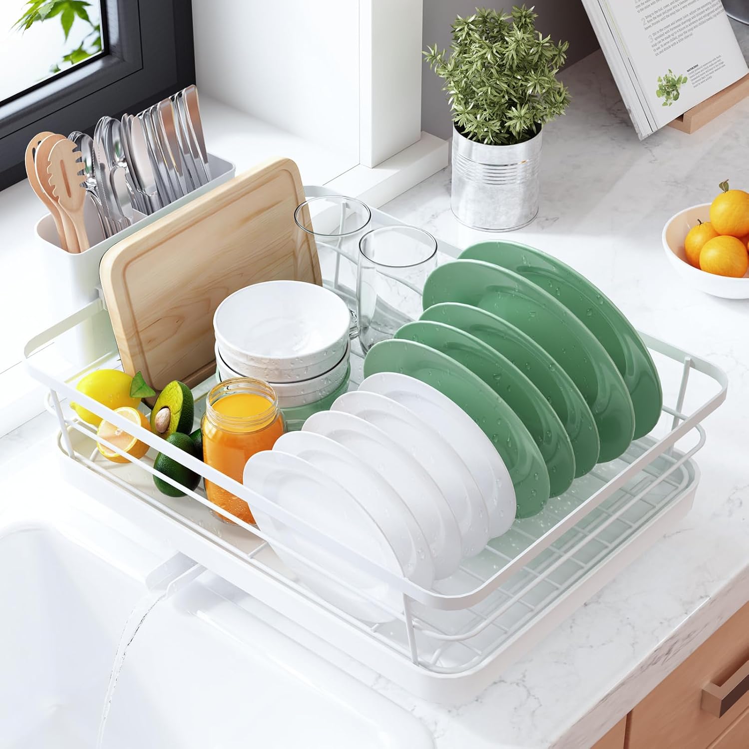 Kitsure Dish Drying Rack for Kitchen Counter