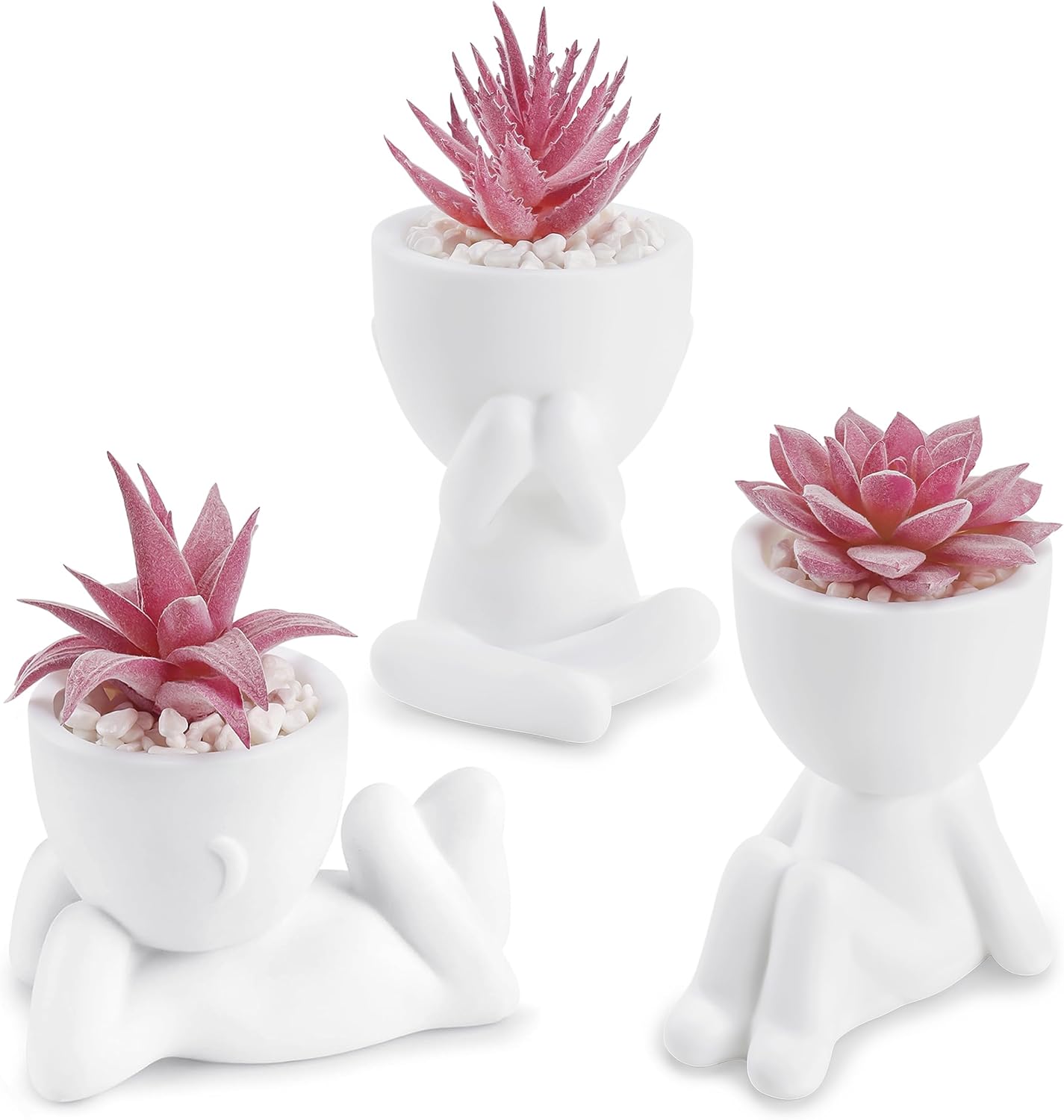  3pcs Fake Succulents Plants 