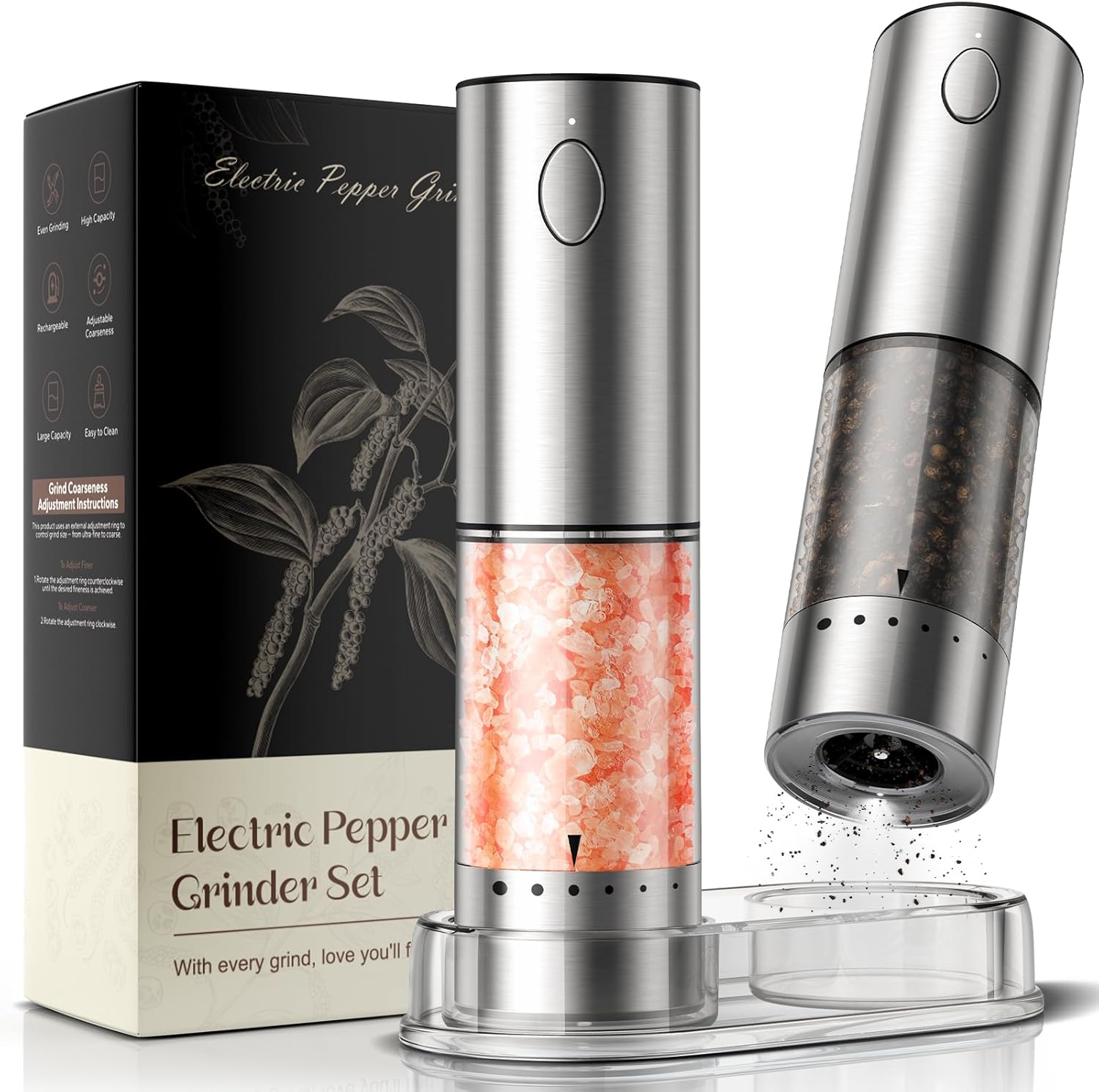  Automatic Battery Pepper Mill 
