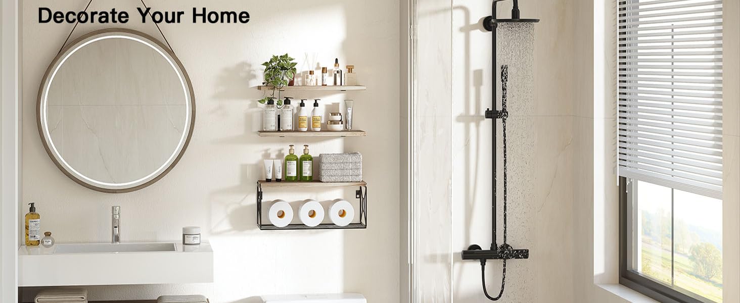 BATHROOM SHELVES