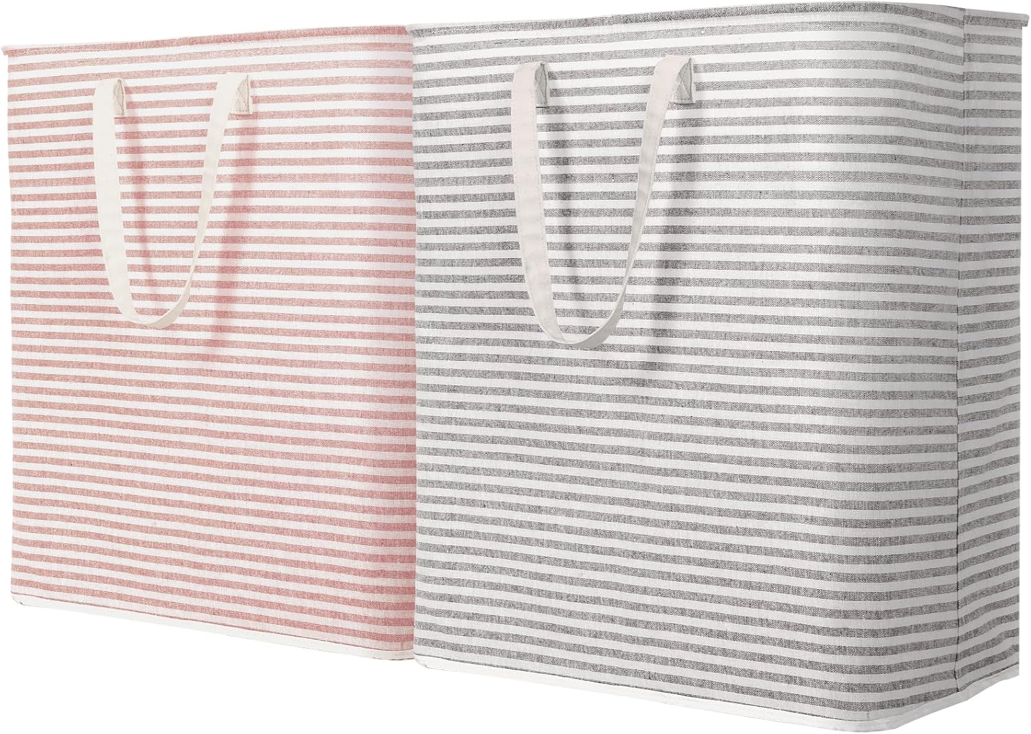 Collapsible Clothes Hamper with Reinforced Handles