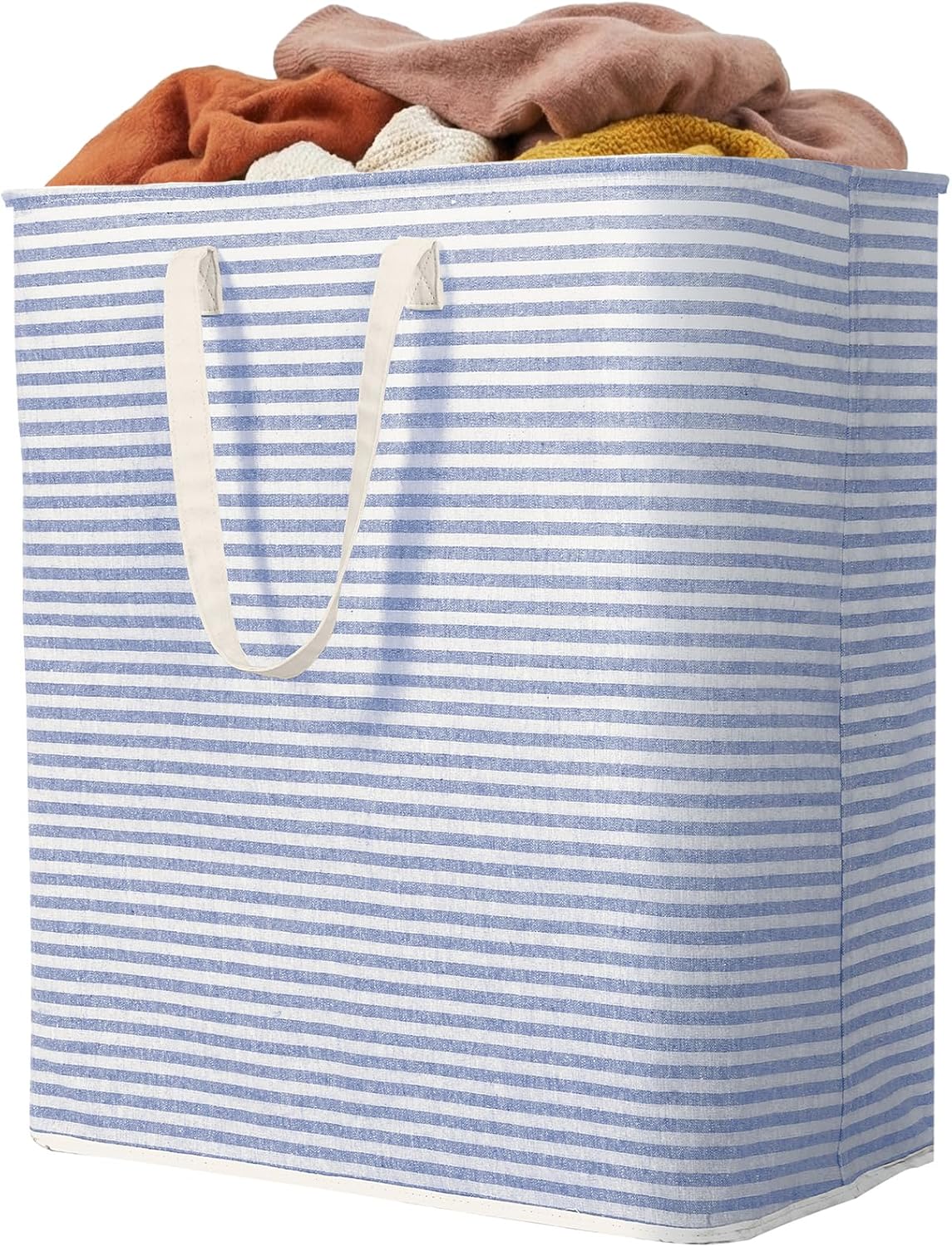 Collapsible Clothes Hamper with Reinforced Handles