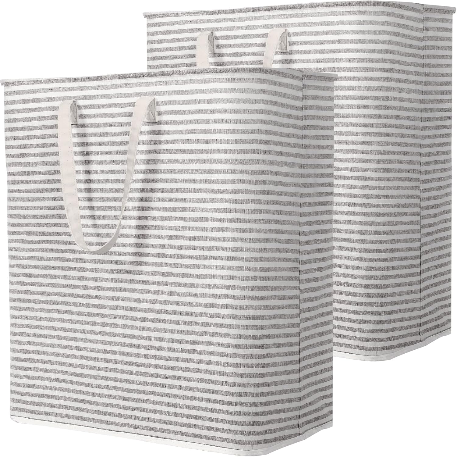 Collapsible Clothes Hamper with Reinforced Handles