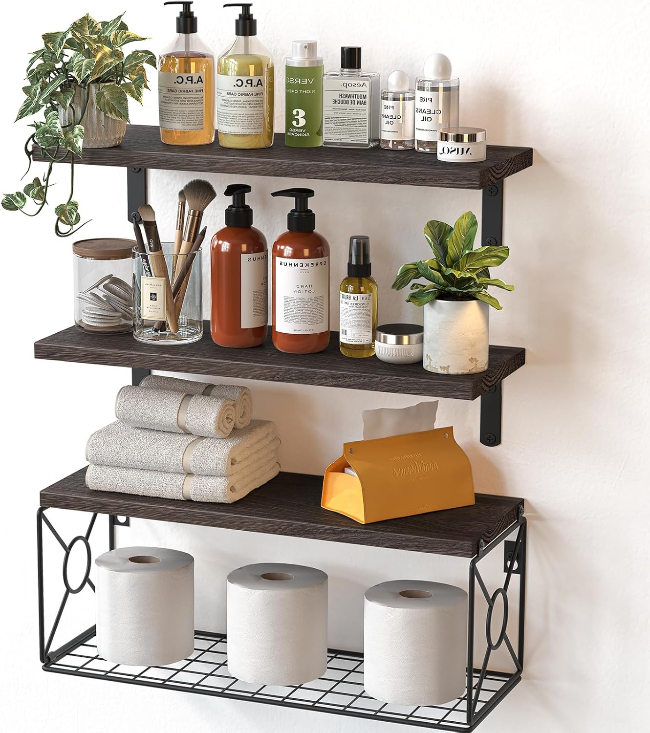 Floating Wall Shelf for Home Organization & Wall Decor