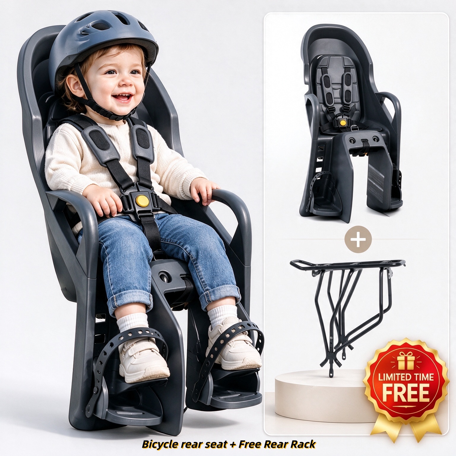 Family Bike Ride Safety Seat System  
