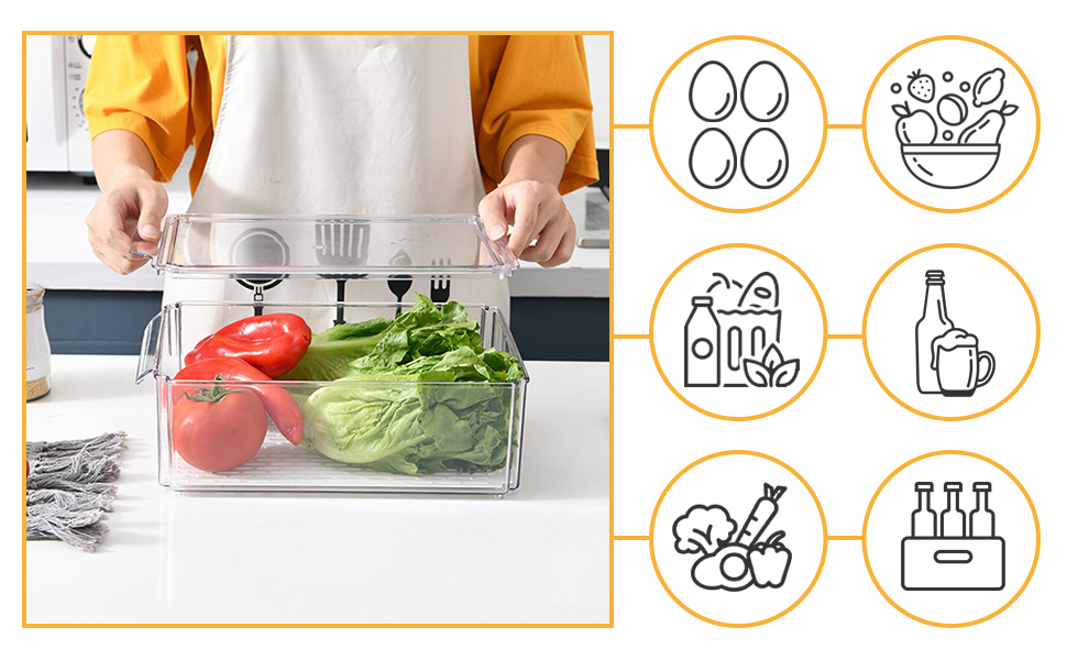 10 pack fridge organizers
