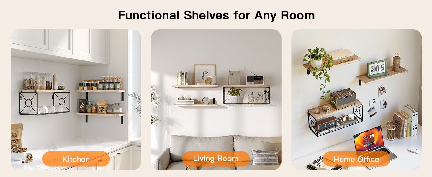 BATHROOM SHELVES