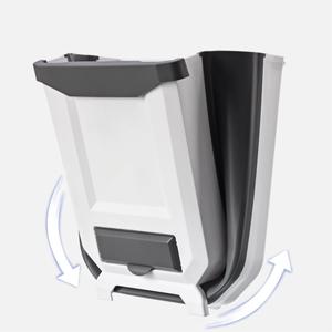 Wall-mounted kitchen trash can