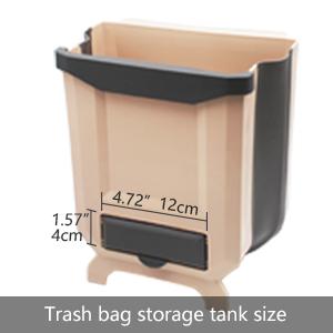 Wall-mounted kitchen trash can
