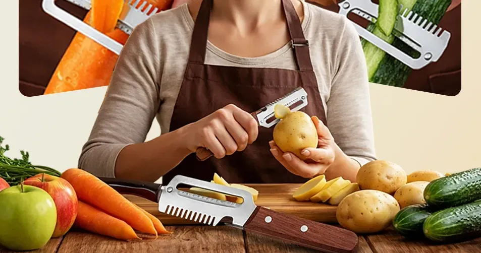 zero snag wooden peelerzero flex peeler stainless steel shredder handle peeler cabbage shredder tool