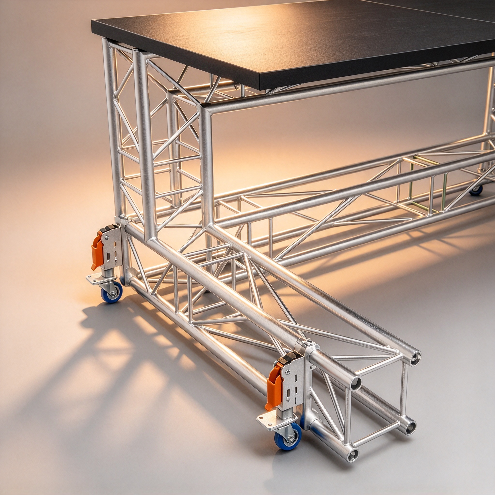 One Lever, 130 kg, 80 mm Wheel — Move Heavy Stage Gear with Zero Effort