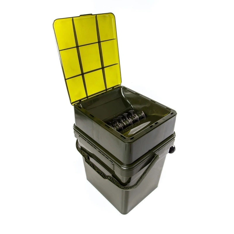Modular Fishing Bait Bucket with Boilie Crusher