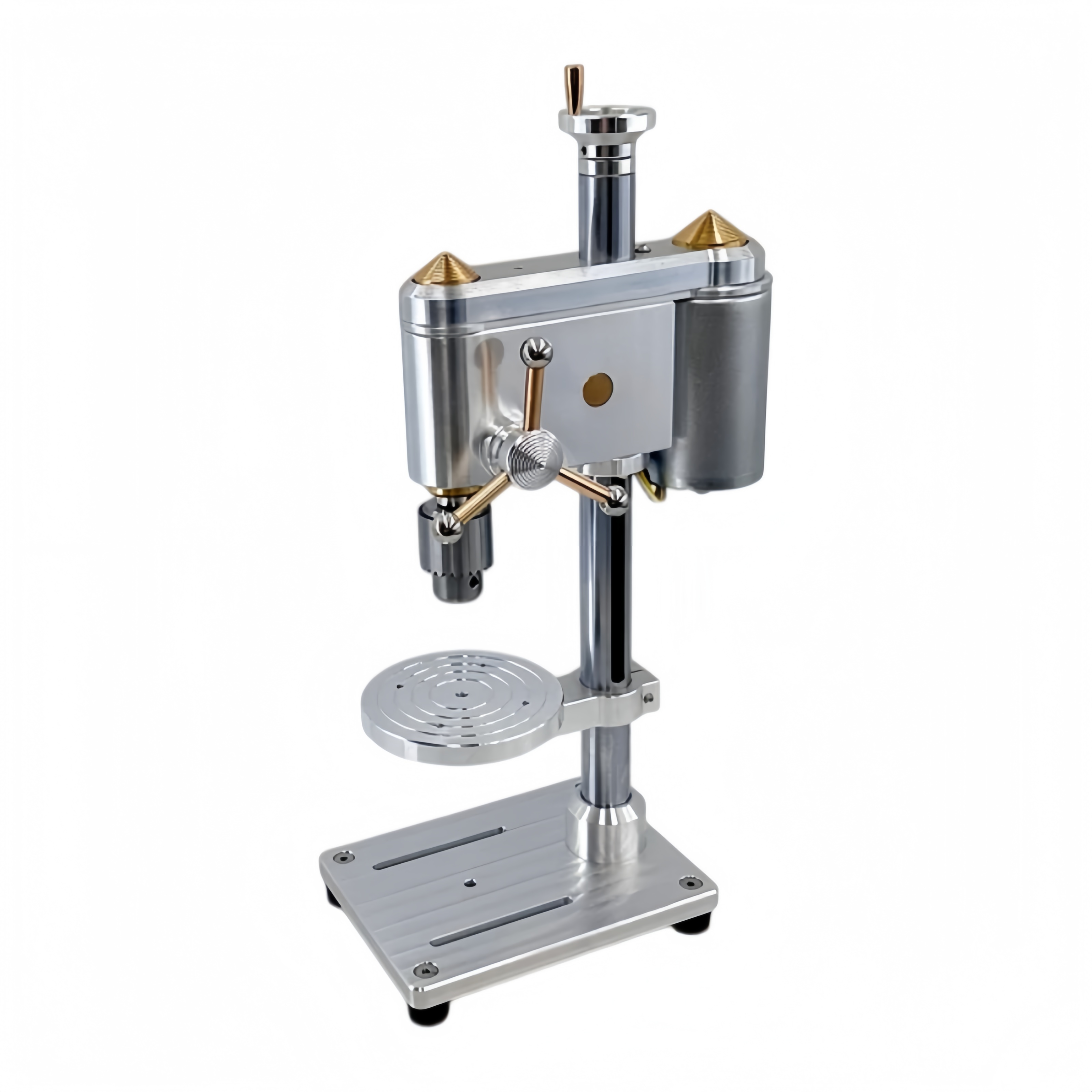 Precision Mini Drill Press with Lifting Column — 200–5000 RPM Brushless, 360° Worktable