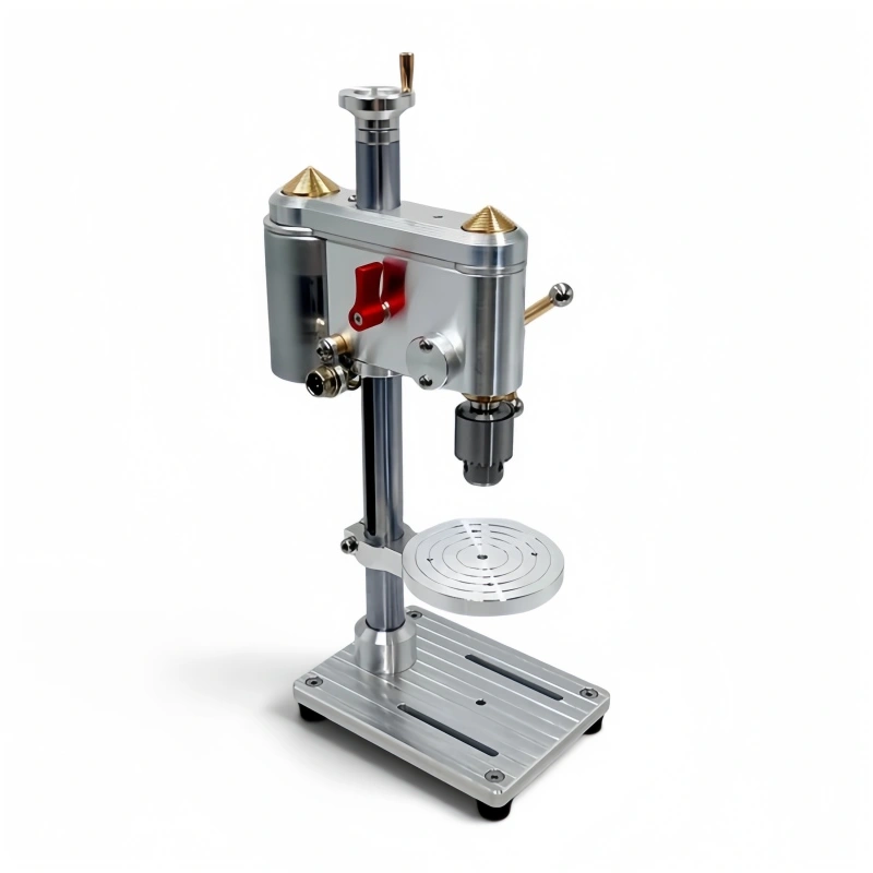 Precision Mini Drill Press with Lifting Column — 200–5000 RPM Brushless, 360° Worktable