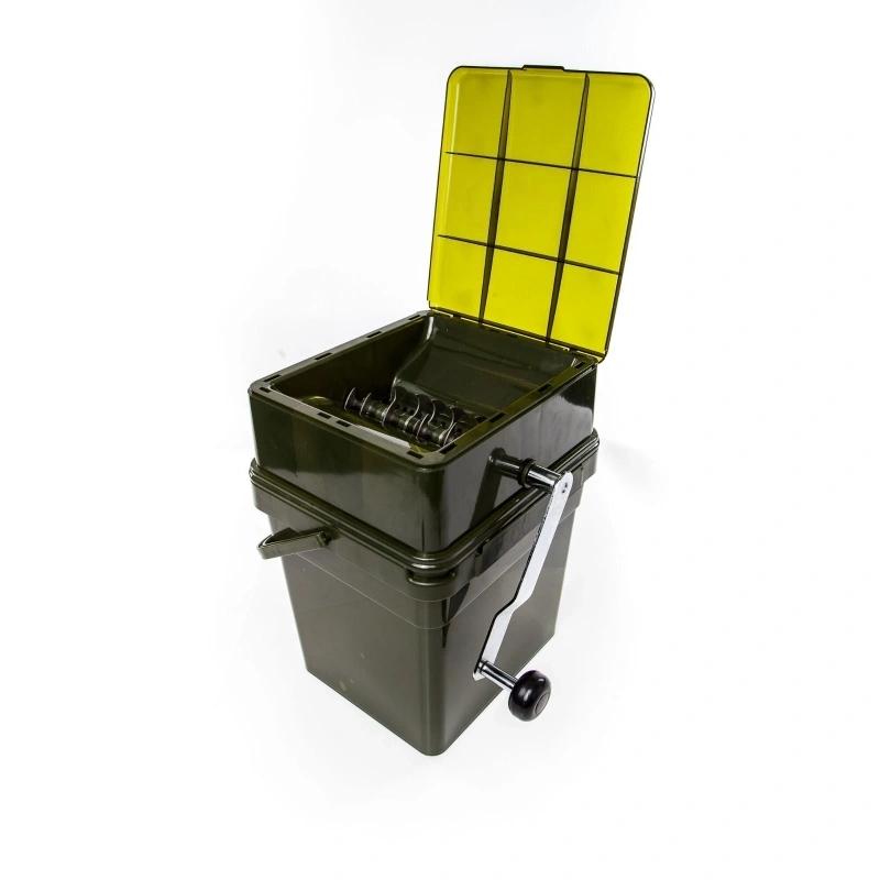 Modular Fishing Bait Bucket with Boilie Crusher