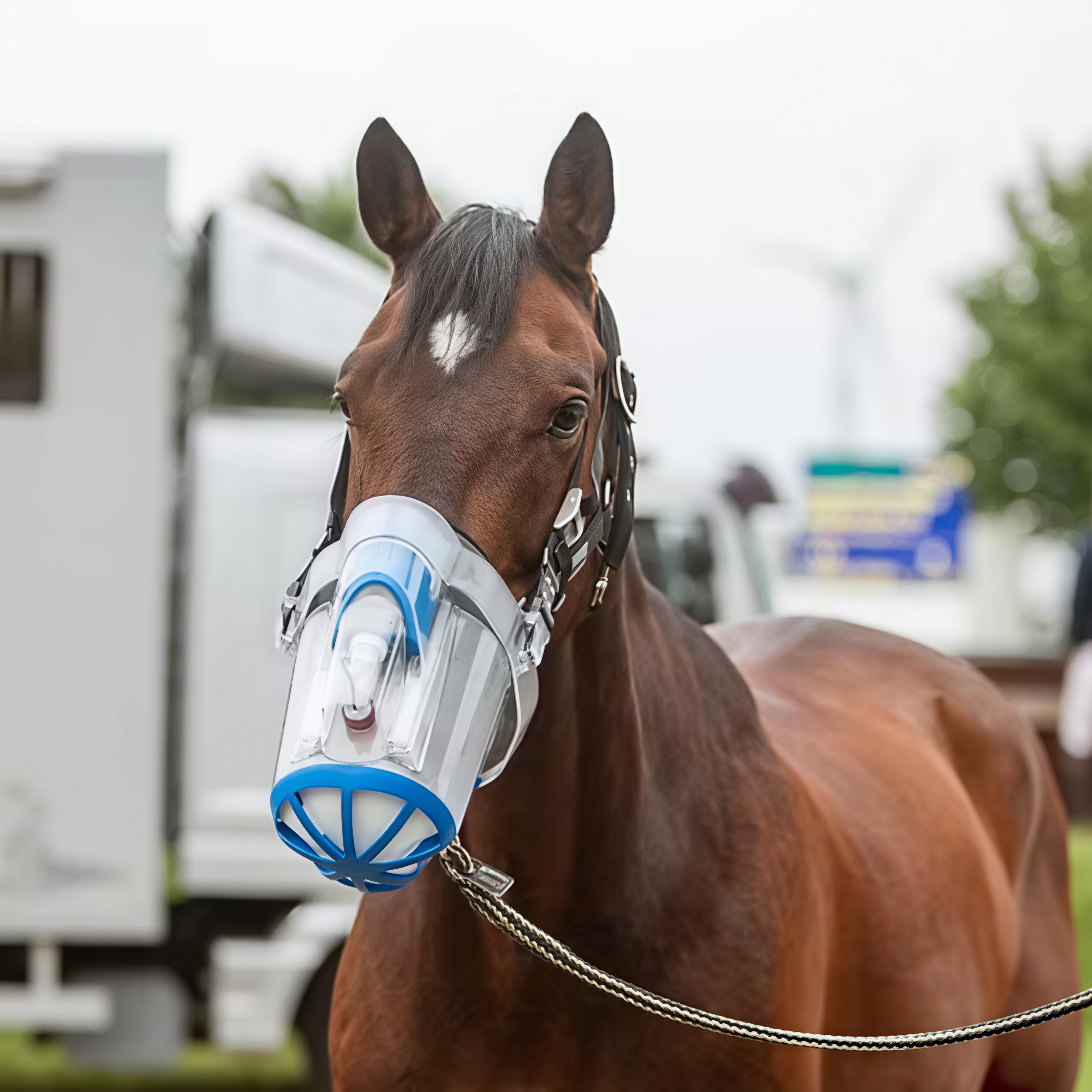Mesh Nebulizer for Horses, Cordless & Quiet, Optimal-Size Aerosol, Rechargeable Battery