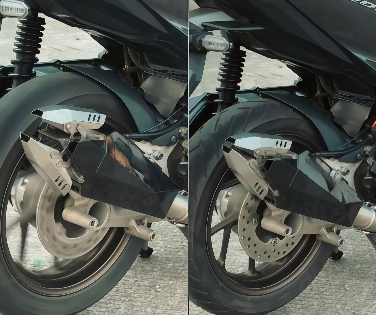 Adjustable Baffle Exhaust System-Transformable Sound Control Muffler for Street & Sport Motorcycles