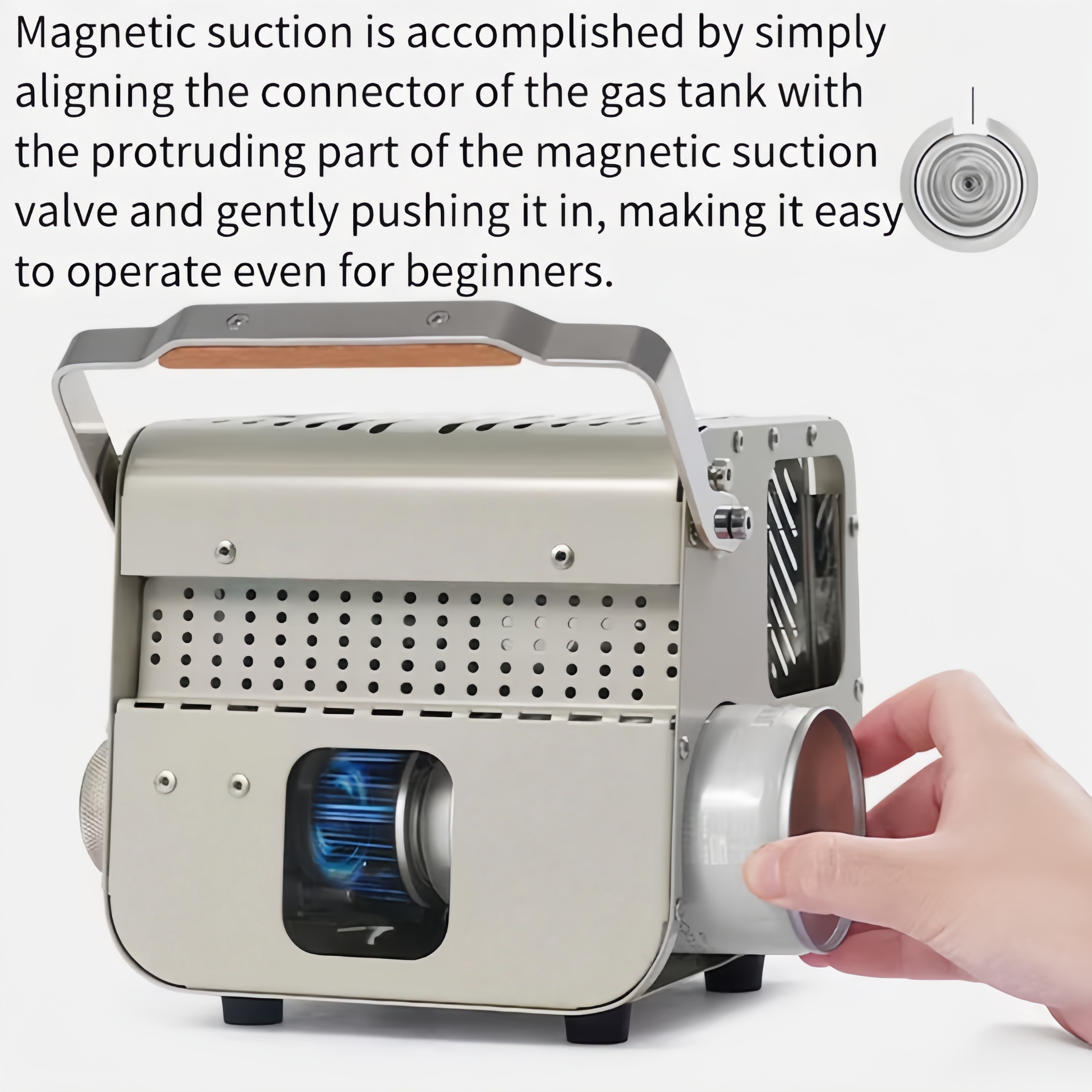 Portable 3-in-1 Camping Heater & Stove-Compact Outdoor Warmth and Cooking Companion