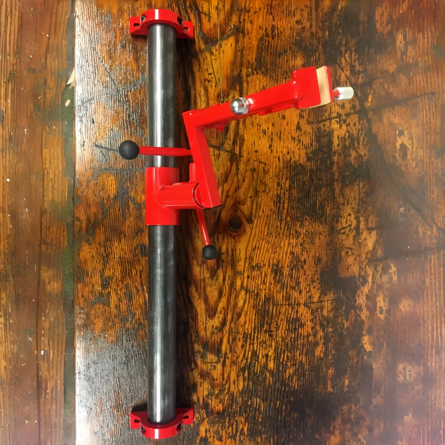 Adjustable Wall-Mounted Bike Repair Stand – Space-Saving Workshop Solution