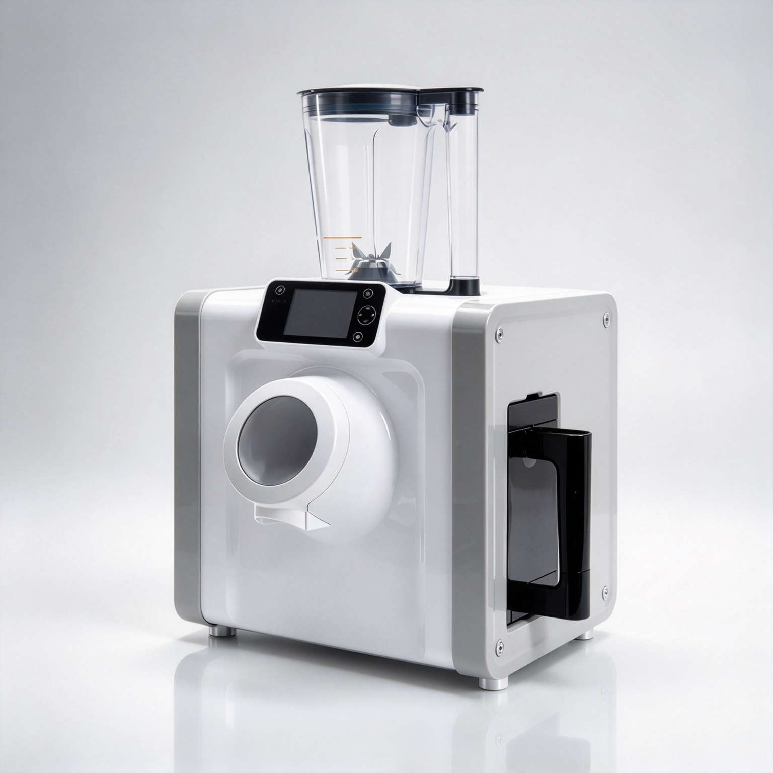 Automatic spherification machine with mixing jug