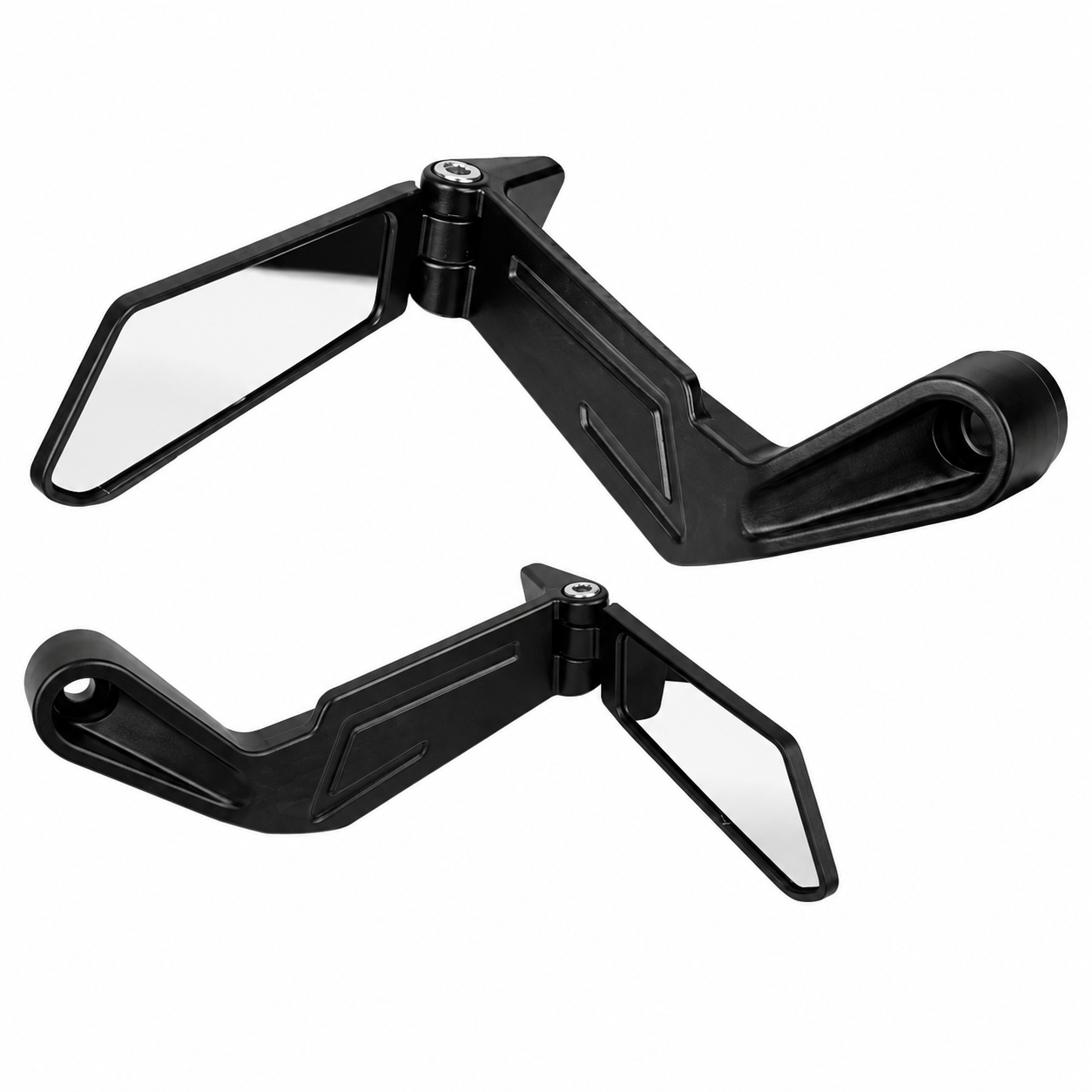 Integrated Hand Guard Mirrors – Lever Protection & Rear Visibility