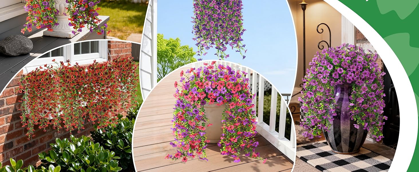 fake outdoor flowers