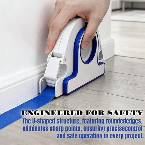 Painters Tape Applicator – One-Hand Masking, 5X Faster, Corner & Isolation Attachments