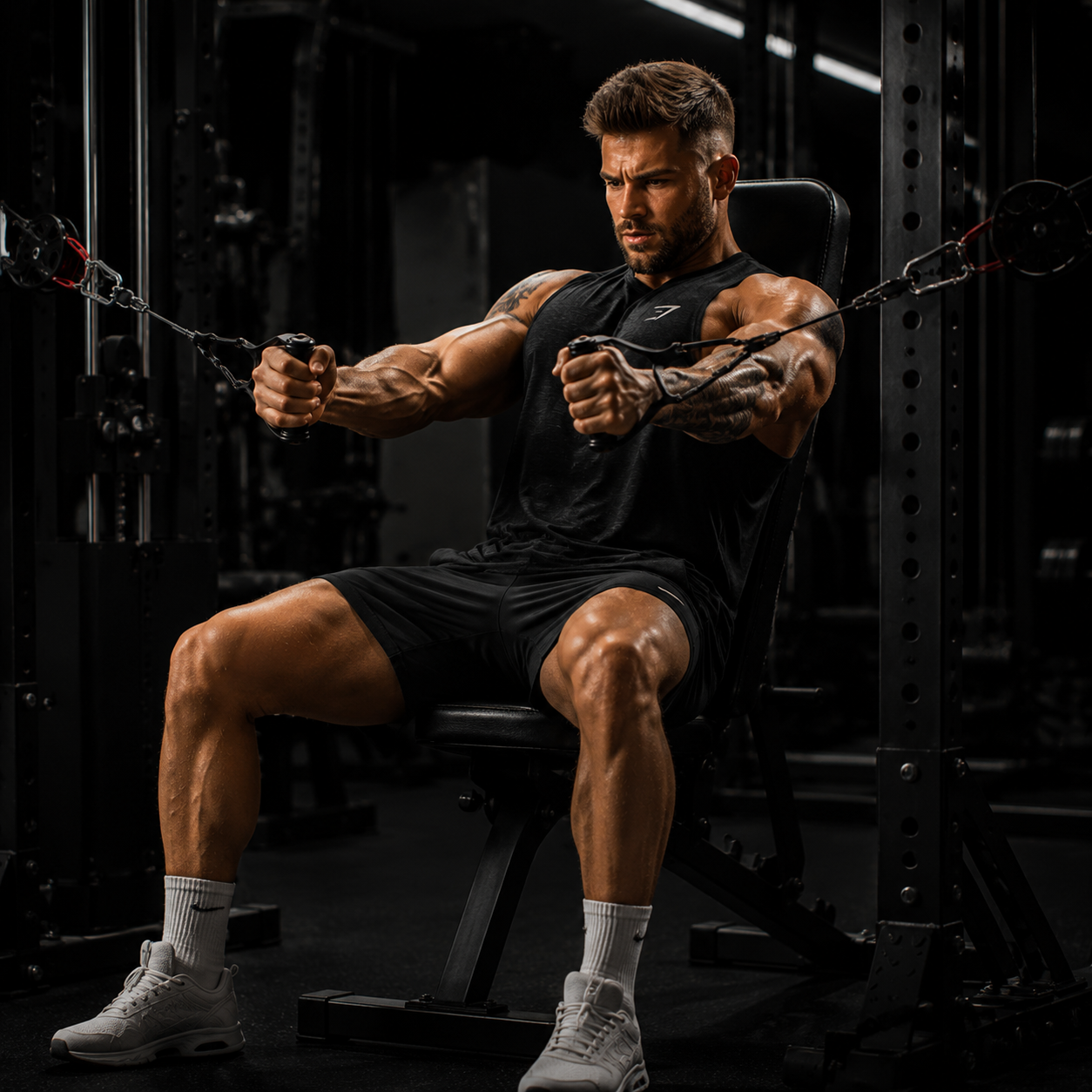Universal Cable Pulley System – 100+ Exercises, Fits Any Rack
