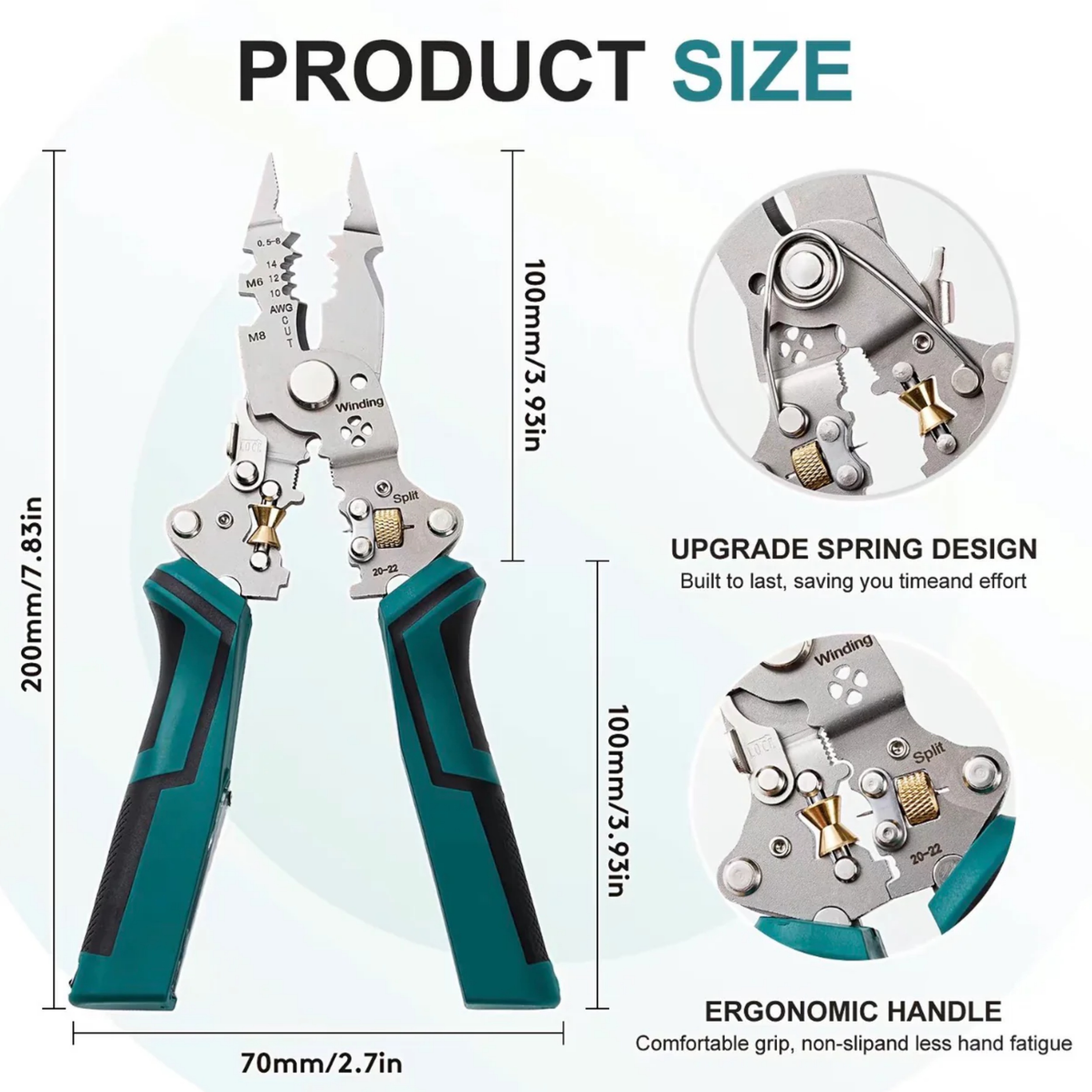 16-in-1 Multifunctional Wire Tool – Stripping, Cutting, Crimping & Voltage Testing