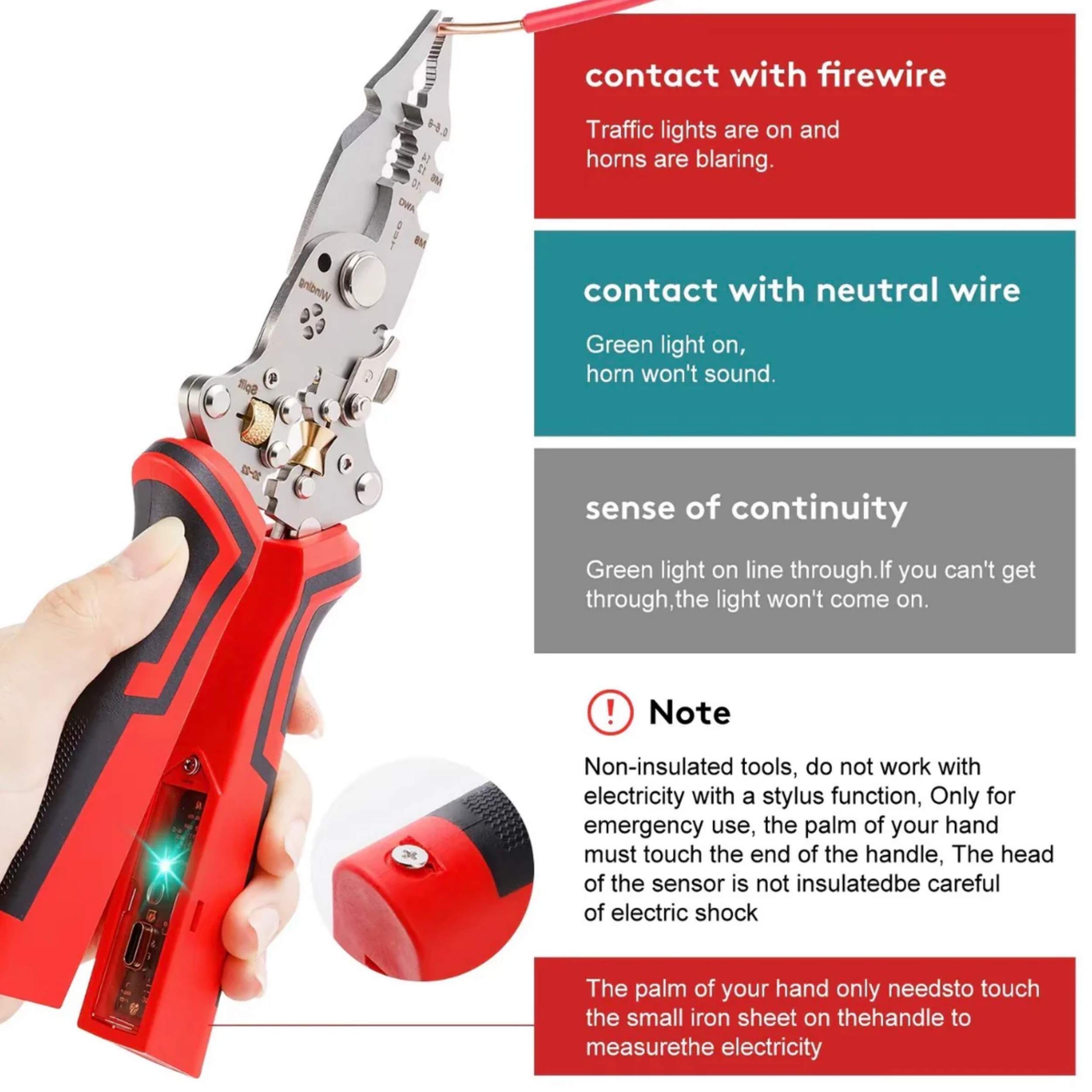 16-in-1 Multifunctional Wire Tool – Stripping, Cutting, Crimping & Voltage Testing