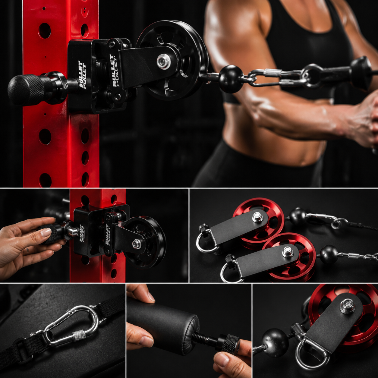 Universal Cable Pulley System – 100+ Exercises, Fits Any Rack