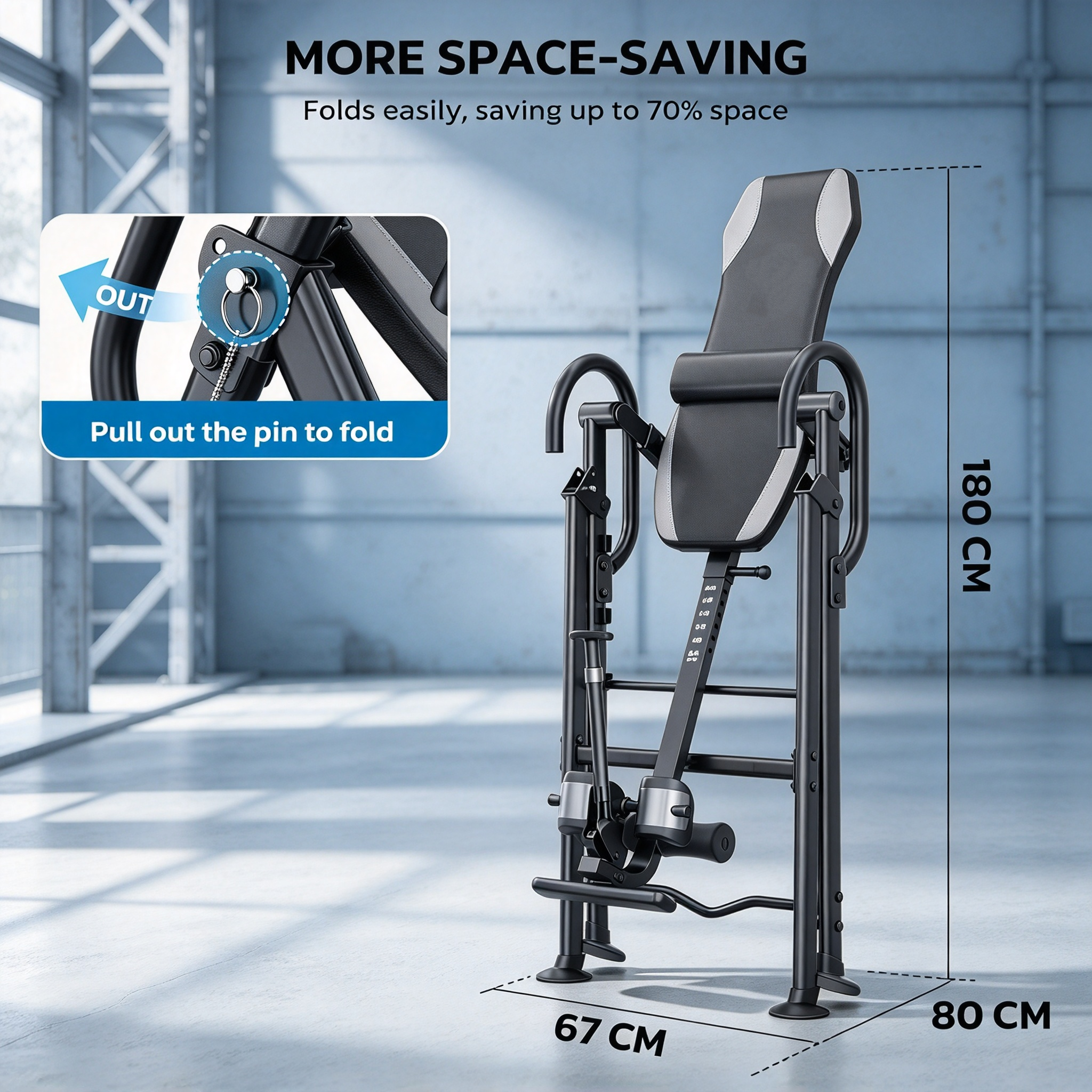 Spinal Decompression System – Adjustable Inversion, 300 lb Capacity