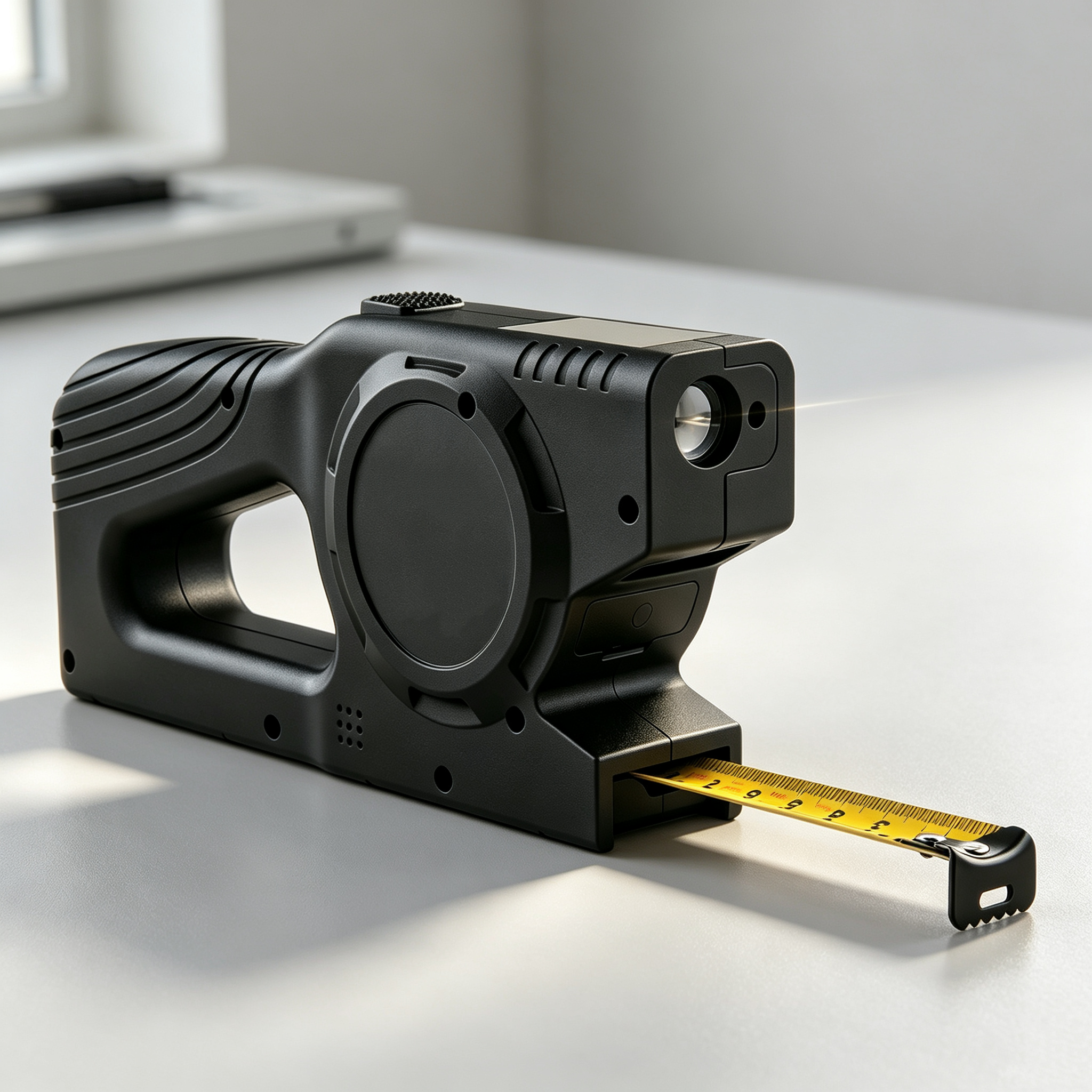 3‑in‑1 Digital Tape Measure – Laser + Tape + Screen, 50m Laser Range, ±1mm Accuracy, Auto Lock