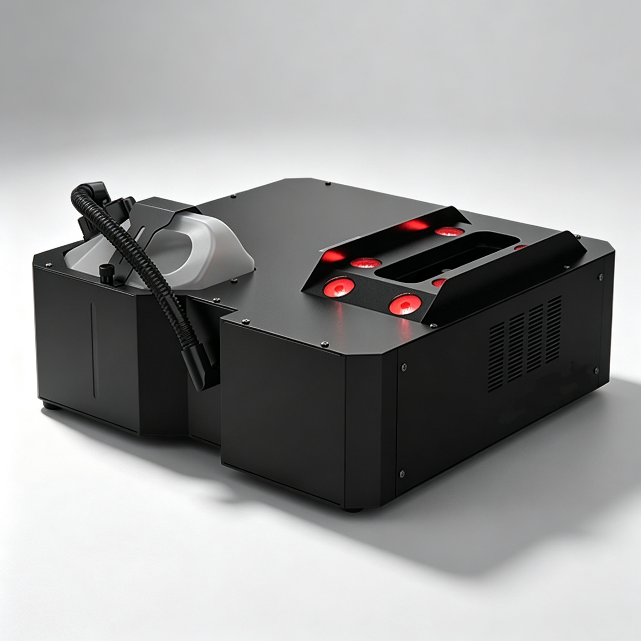 Motion Fog Machine – Sweeping Nozzle, 2 LED Zones, Pyro‑Style Effects, 17,000 CFM