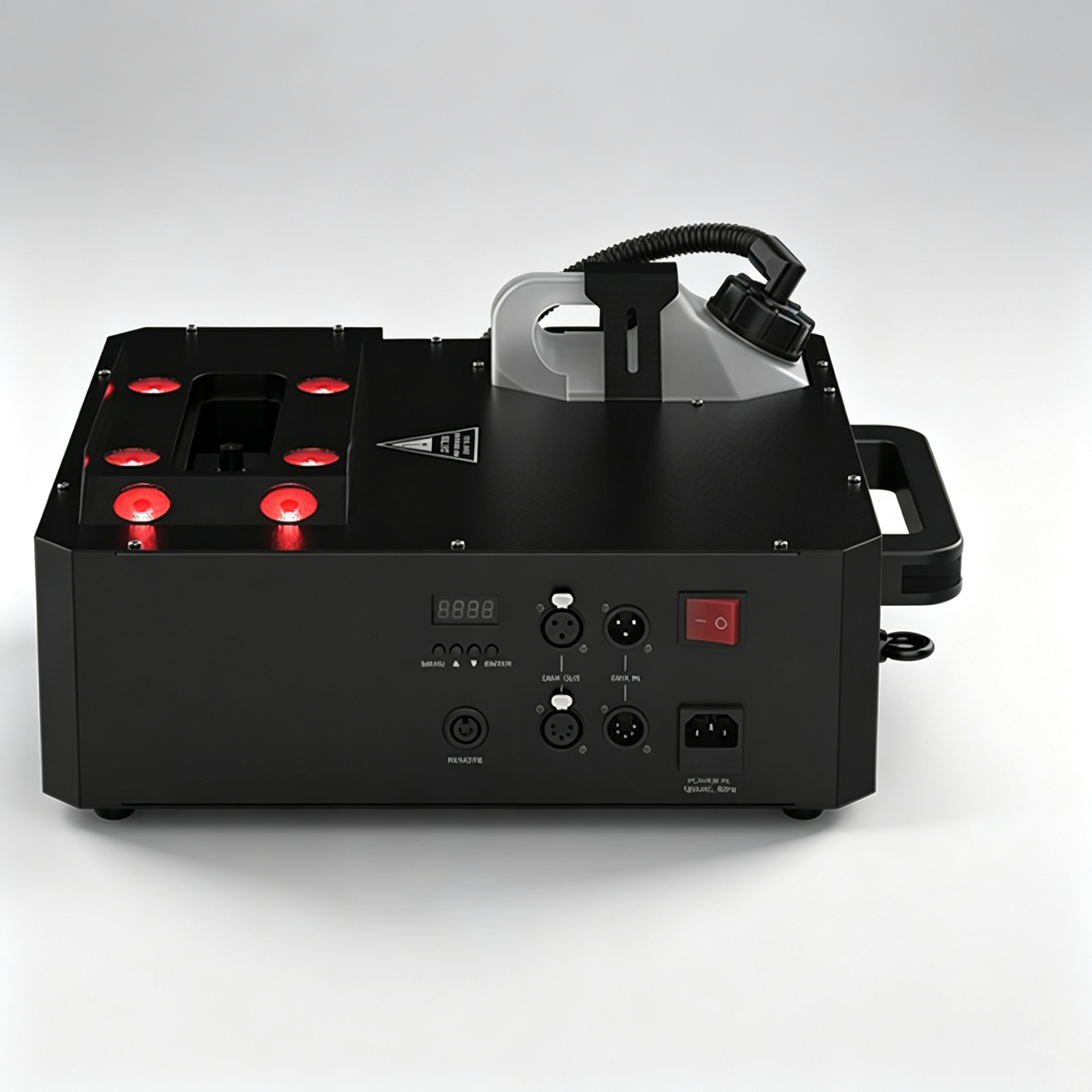 Motion Fog Machine – Sweeping Nozzle, 2 LED Zones, Pyro‑Style Effects, 17,000 CFM
