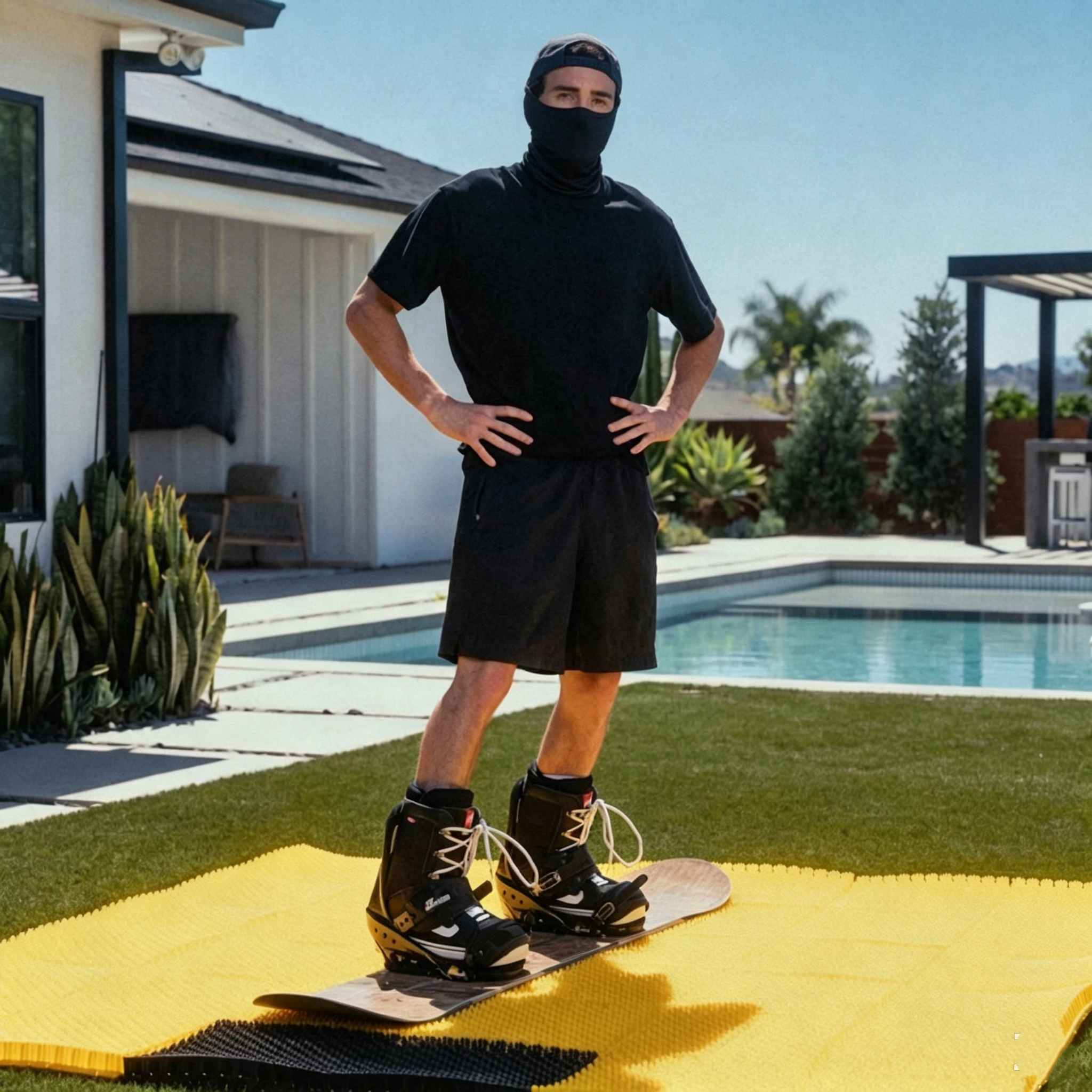 Dry Ski Mat – Train Off‑Season, 6.5ft × 6.5ft