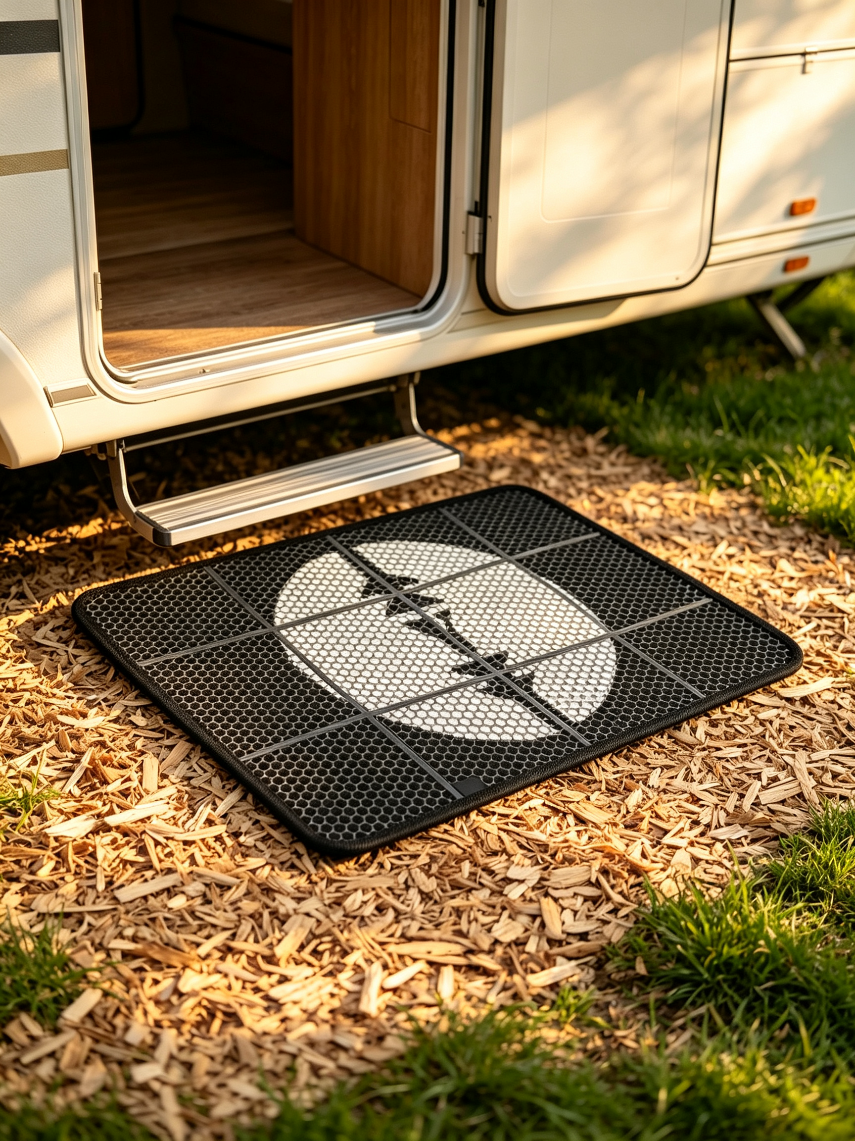 Camping Doormat with Easy‑Empty Function