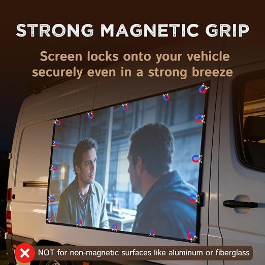 Magnetic Outdoor Projector Screen
