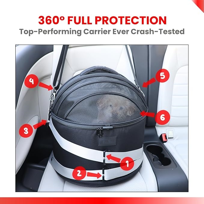 3-in-1 Crash-Tested Pet Carrier