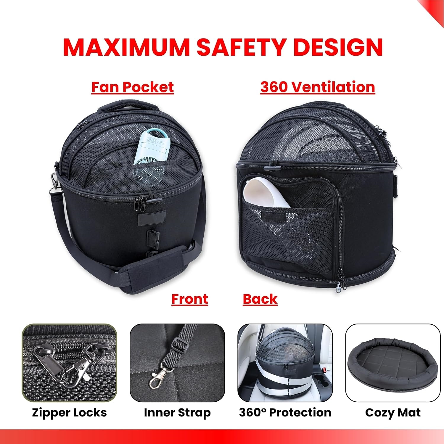 3-in-1 Crash-Tested Pet Carrier