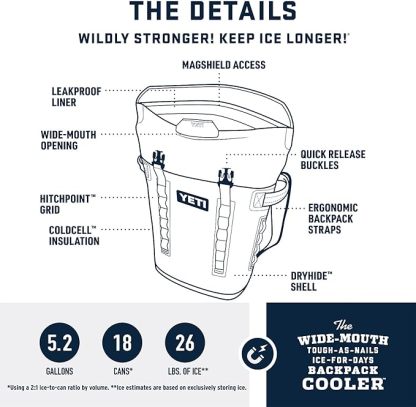 Backpack Soft Cooler with Magnetic Seal