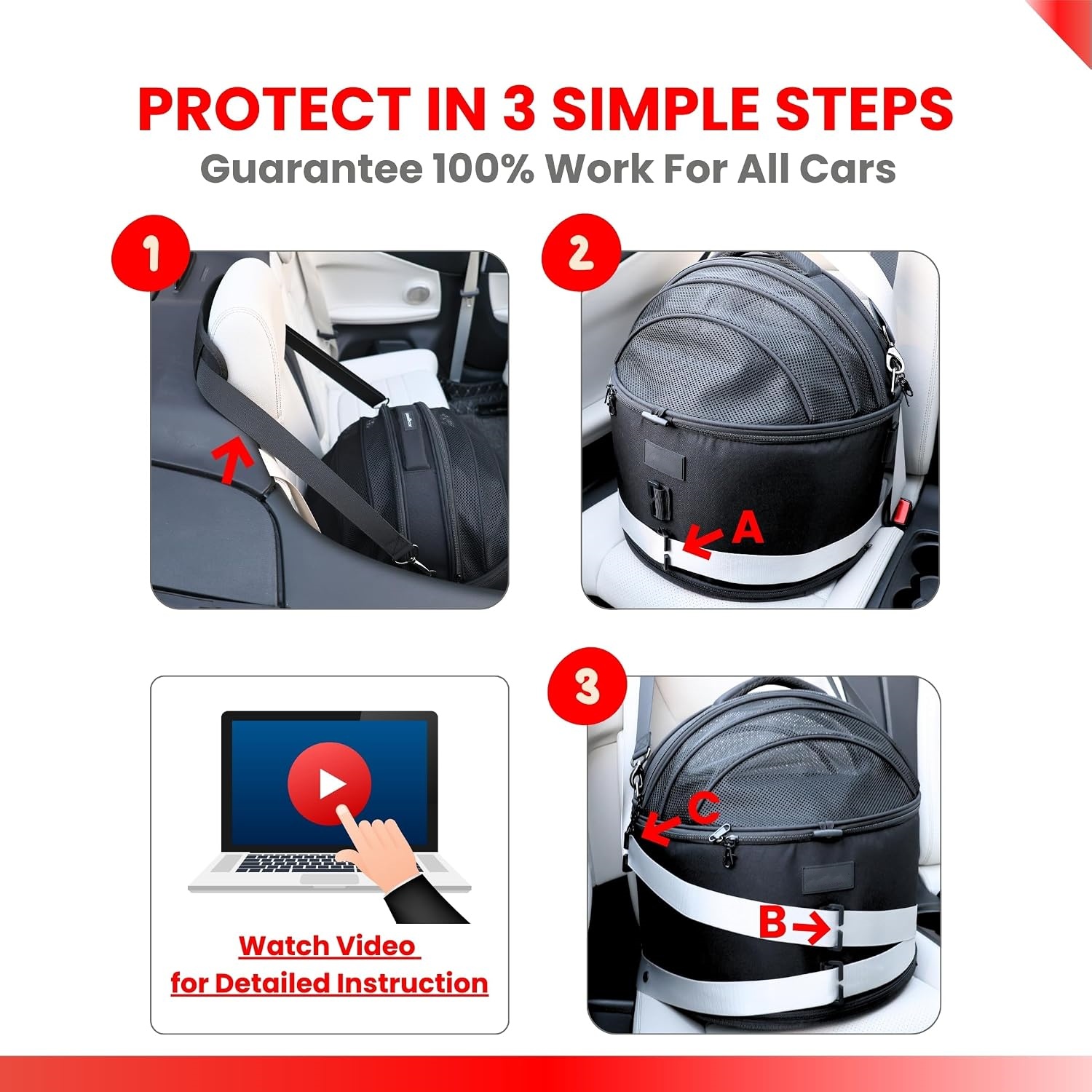3-in-1 Crash-Tested Pet Carrier