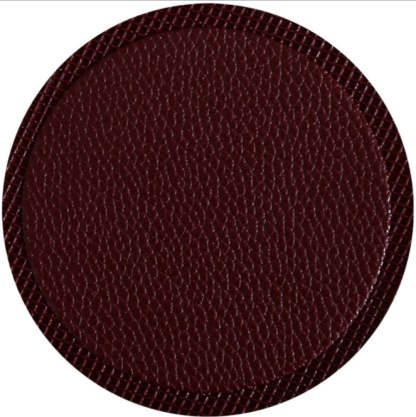 leather round coaster