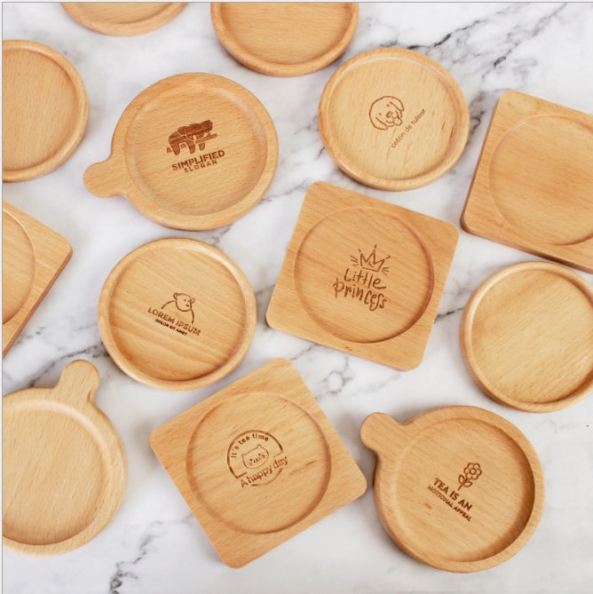 wood grain coaster