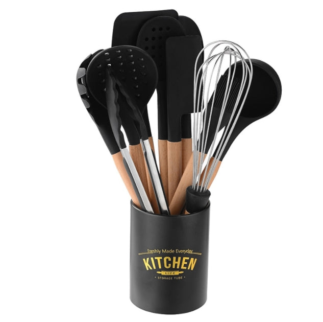 kitchen utensils and tableware set of eleven pieces