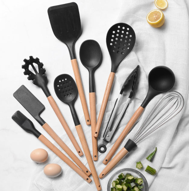 kitchen utensils and tableware set of eleven pieces