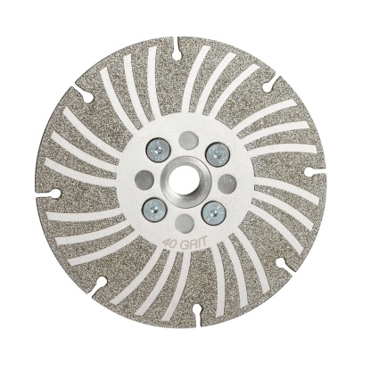 Electroplated Diamond Angle Grinding Wheel – 5″ Plus+, Turbo Thread Adaptor, Flush Grinding, Multi‑Material